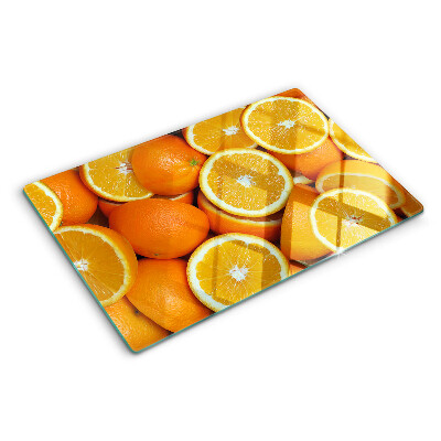 Schneidebrett glas Geschnittene Orangen