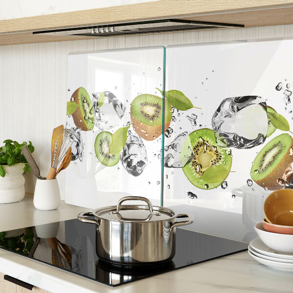 Schneidebrett Früchte im Eis