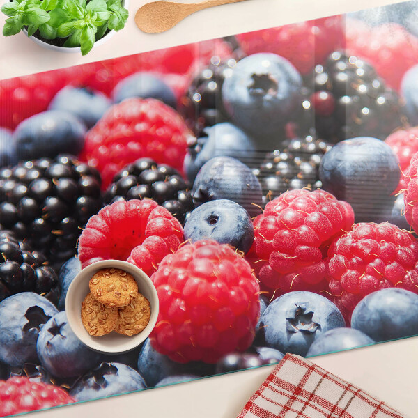 Glas schneidebrett Waldfrüchte