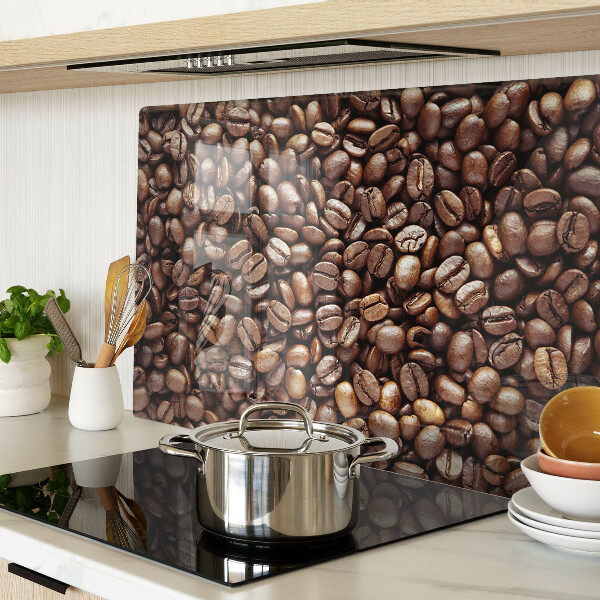 Schneidebrett mit Motiv von Kaffeebohnen