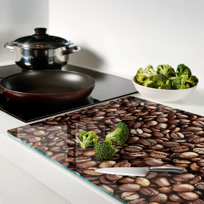 Schneidebrett Kaffeebohnen