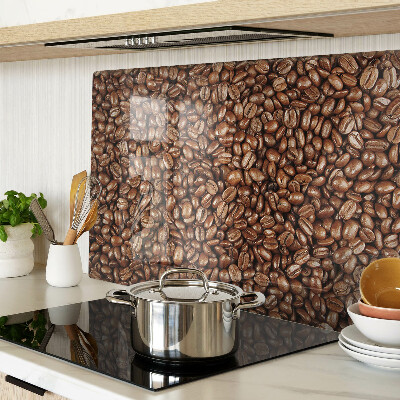 Schneidebrett glas Kaffeebohnen