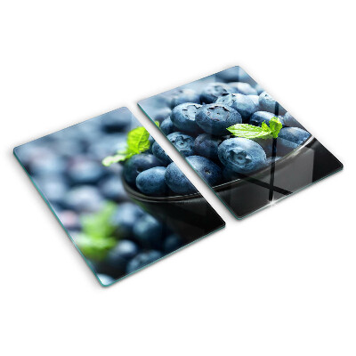 Schneidebrett glas Beeren in einer Schüssel