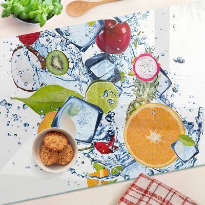 Schneidebrett Obst und Eis