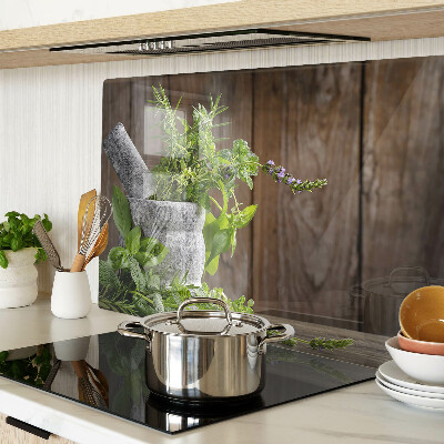 Glas-Schneidebrett mit Motiv 