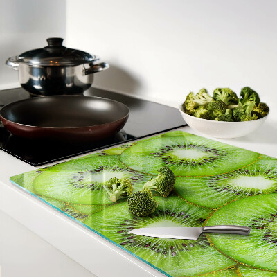 Schneidebrett glas Kiwischeiben