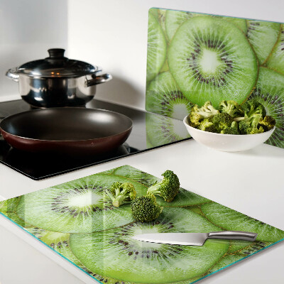 Schneidebrett glas Kiwischeiben