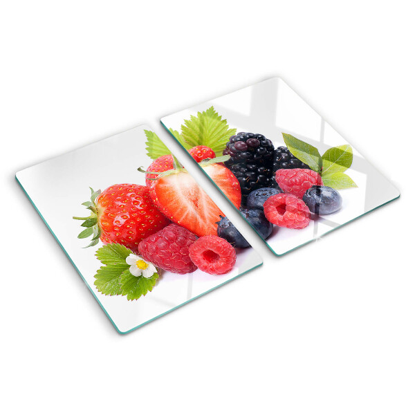 Schneidebrett mit Motiv Waldfrüchte