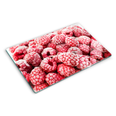 Schneidebrett glas Himbeeren in einer frischen Variante