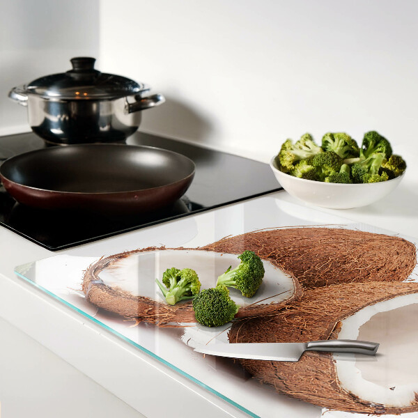 Schneidebrett glas Kokosnussfliegen