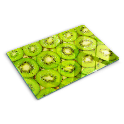 Glas schneidebrett Kiwischeiben