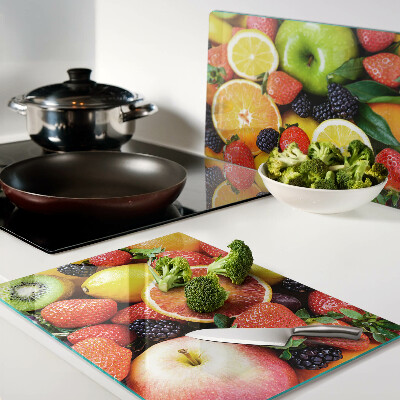 Schneidebrett Tropische Früchte und Beeren