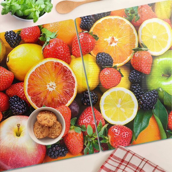 Schneidebrett Tropische Früchte und Beeren