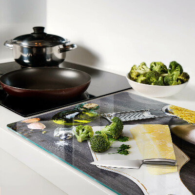 Schneidebrett glas Küchenzubehör und Zutaten