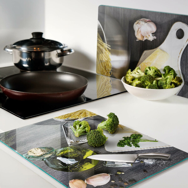 Schneidebrett glas Küchenzubehör und Zutaten