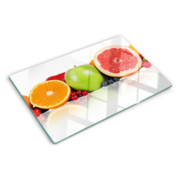 Schneidebrett Zitrusfrüchte in Pastellfarben