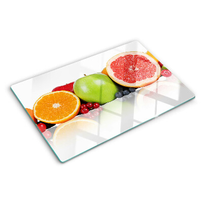 Schneidebrett Zitrusfrüchte in Pastellfarben