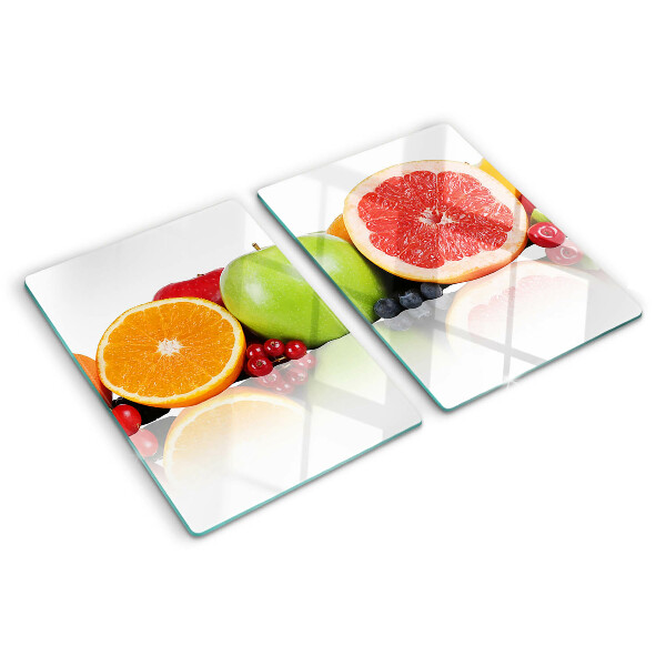 Schneidebrett Zitrusfrüchte in Pastellfarben