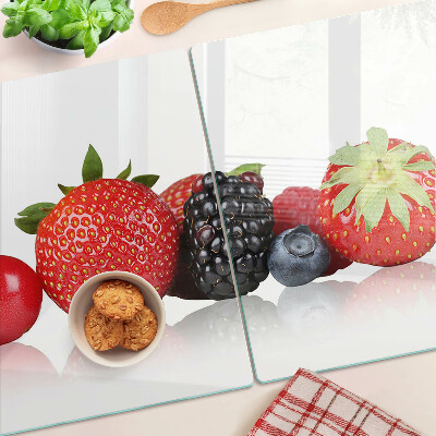 Schneidebrett glas Waldfrüchte