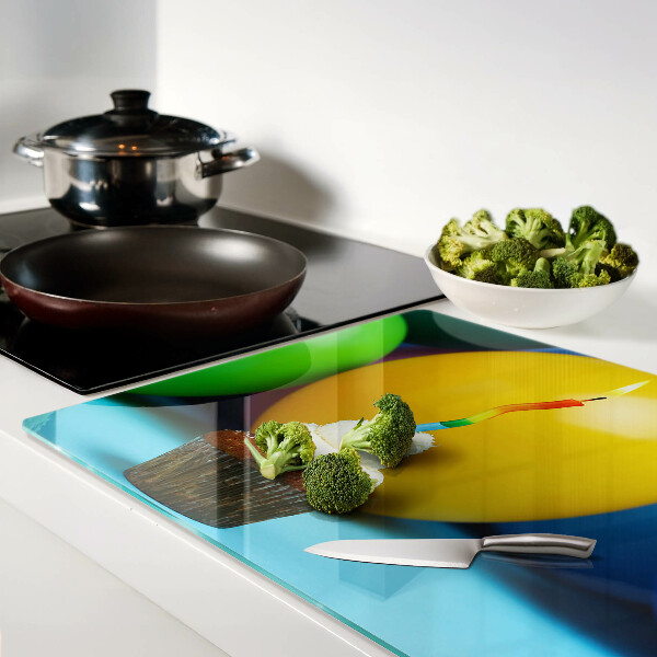 Schneidebrett Geburtstagscupcake mit Luftballons