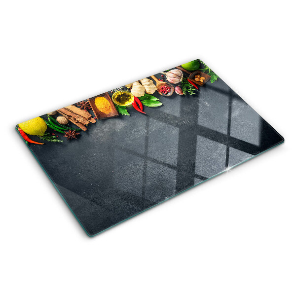 Schneidebrett für Zubereitung von Küchengewürzen und Zutaten