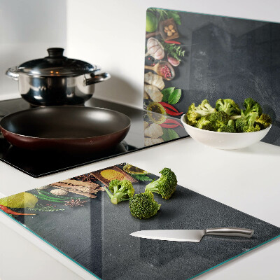 Schneidebrett für Zubereitung von Küchengewürzen und Zutaten