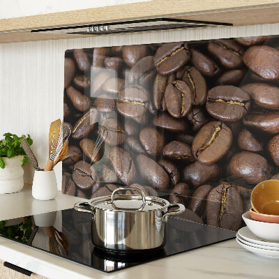 Glas schneidebrett Kaffeebohnen