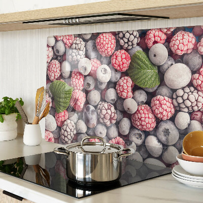 Glas-Schneidebrett mit Motiv Waldfrüchte