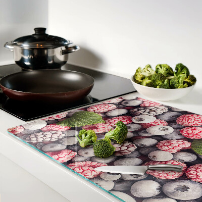 Glas schneidebrett Waldfrüchte