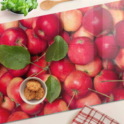 Schneidebrett Äpfel in verschiedenen Farbtönen