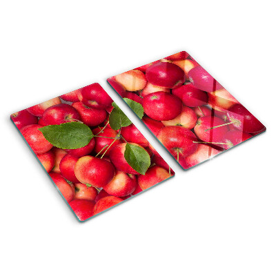 Schneidebrett Äpfel in verschiedenen Farbtönen