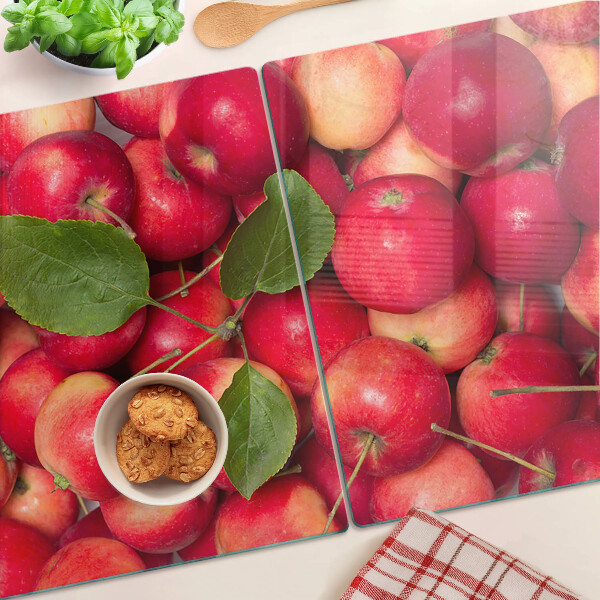 Schneidebrett Äpfel in verschiedenen Farbtönen