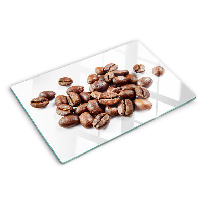Schneidebrett glas Kaffeebohnen