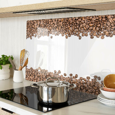 Glas-Schneidebrett mit Motiv Kaffeebohnen