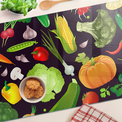 Schneidebrett Glas für Gemüse und Kräuter