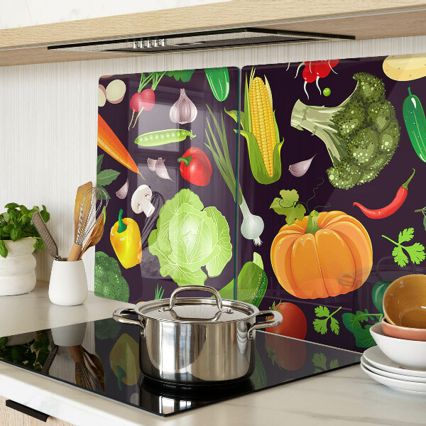 Schneidebrett Glas für Gemüse und Kräuter