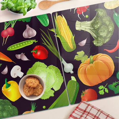 Schneidebrett Glas für Gemüse und Kräuter