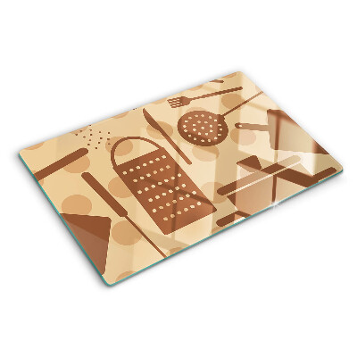 Schneidebrett im Retro-Stil gestaltet, geeignet als Küchenaccessoire