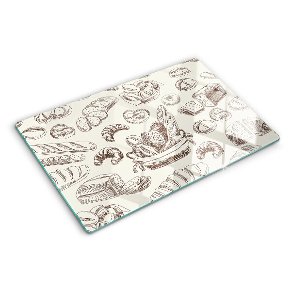 Schneidebrett Glas für Backwaren und süße Snacks