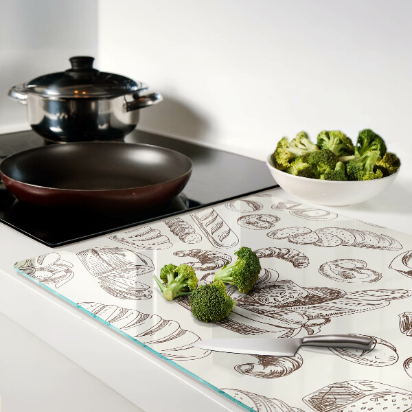 Schneidebrett Glas für Backwaren und süße Snacks