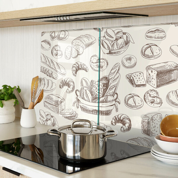 Schneidebrett glas Backwaren und süße Snacks