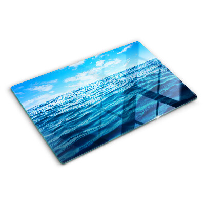 Schneidebrett mit Motiv ‚Meer und Himmel‘