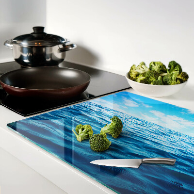 Schneidebrett mit Motiv ‚Meer und Himmel‘