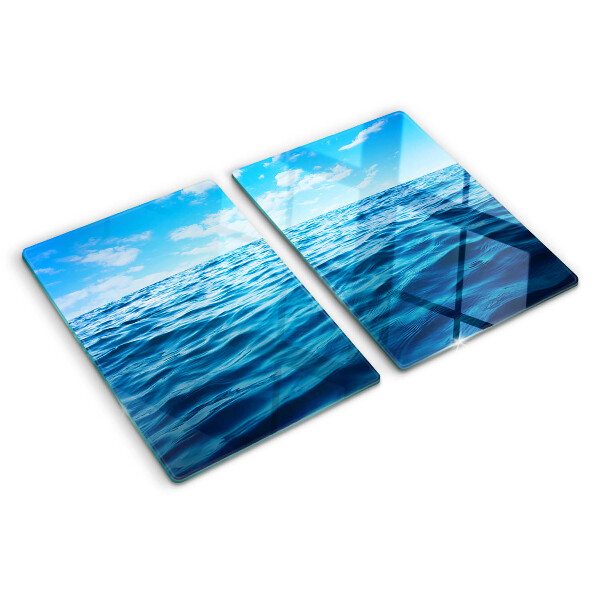 Schneidebrett Meer und Himmel