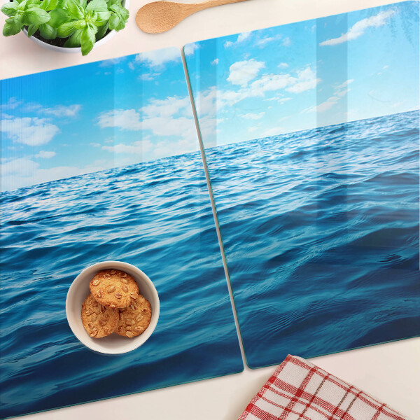 Schneidebrett mit Motiv ‚Meer und Himmel‘