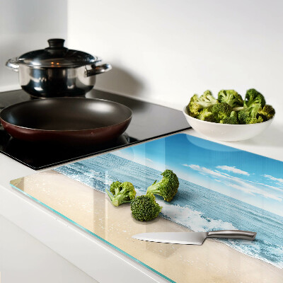 Schneidebrett glas Strand und Meer