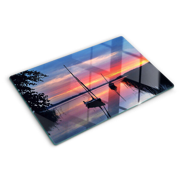 Schneidebrett Glas mit Motiv 