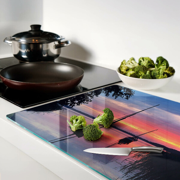 Schneidebrett Glas mit Motiv 