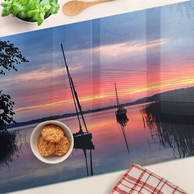 Schneidebrett Glas mit Motiv 