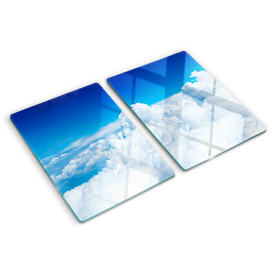 Schneidebrett mit Himmel- und Wolkenmotiv